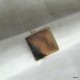 62. Srebrny pierścionek "stempel" kwadratowy