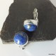 52. Klipsy srebrne z lapis lazuli
